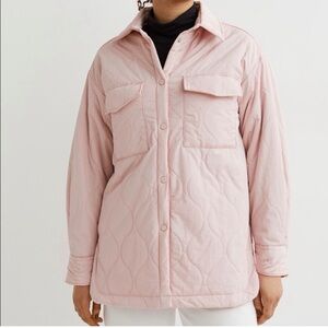 H&M Women's Pink Quilted Jacket